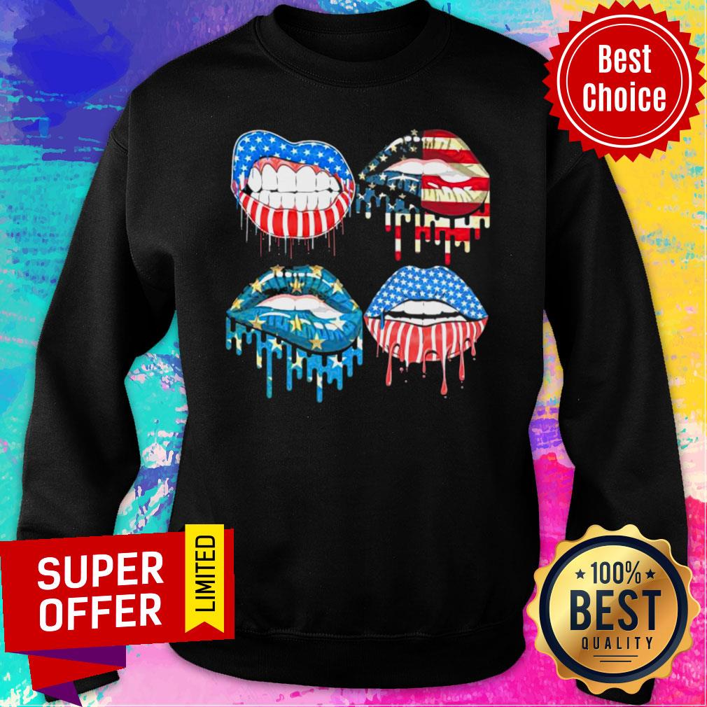 Funny Lip American Flag 2021 Shirt