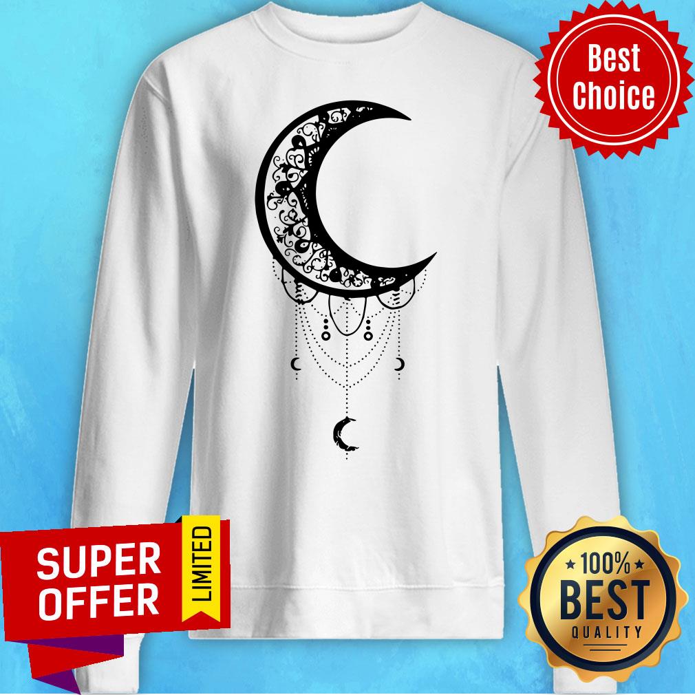 Funny Moon Aesthetic Lunar Artsy Goth Witchy Shirt