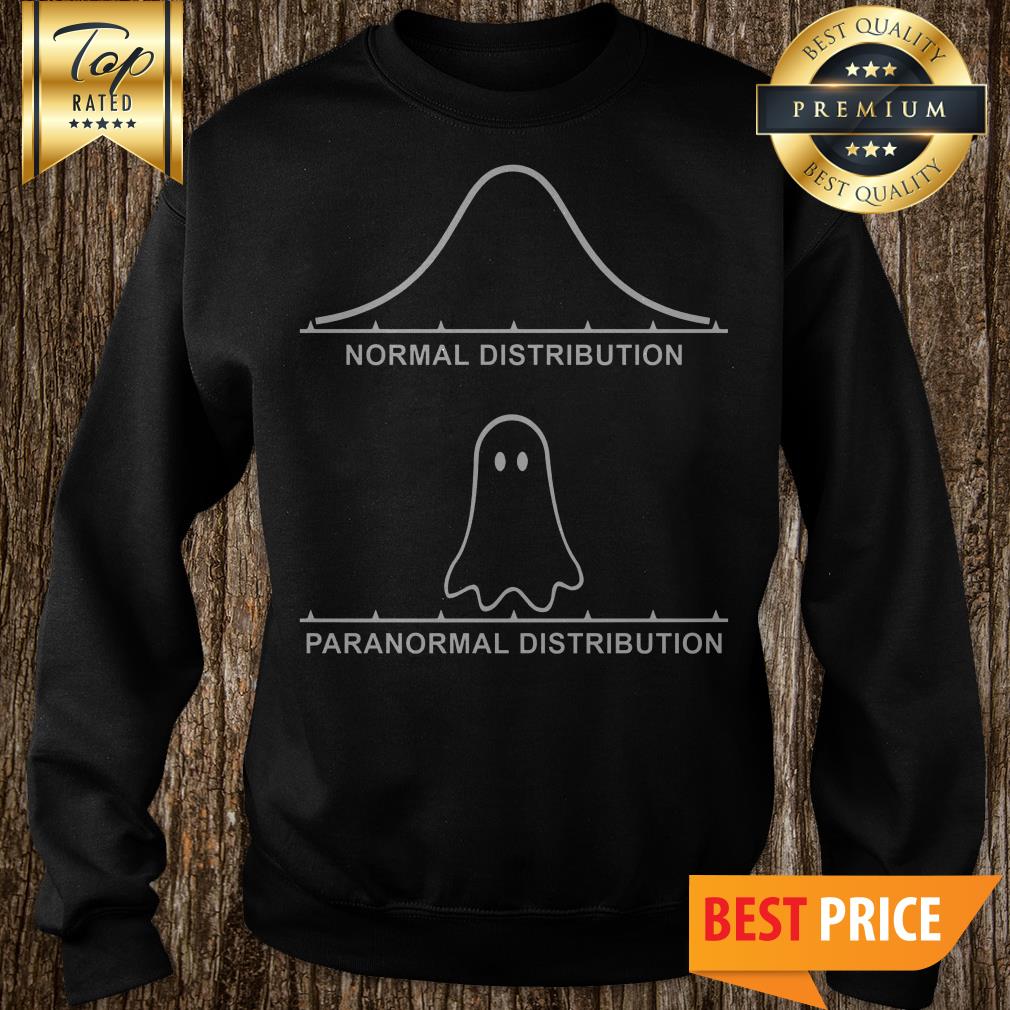 Funny Paranormal Distribution Graph Stats Spooky Ghost Shirt
