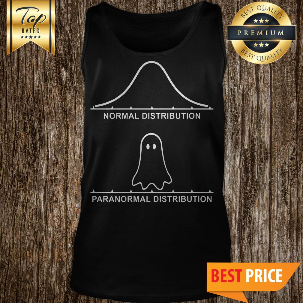 Funny Paranormal Distribution Graph Stats Spooky Ghost Shirt