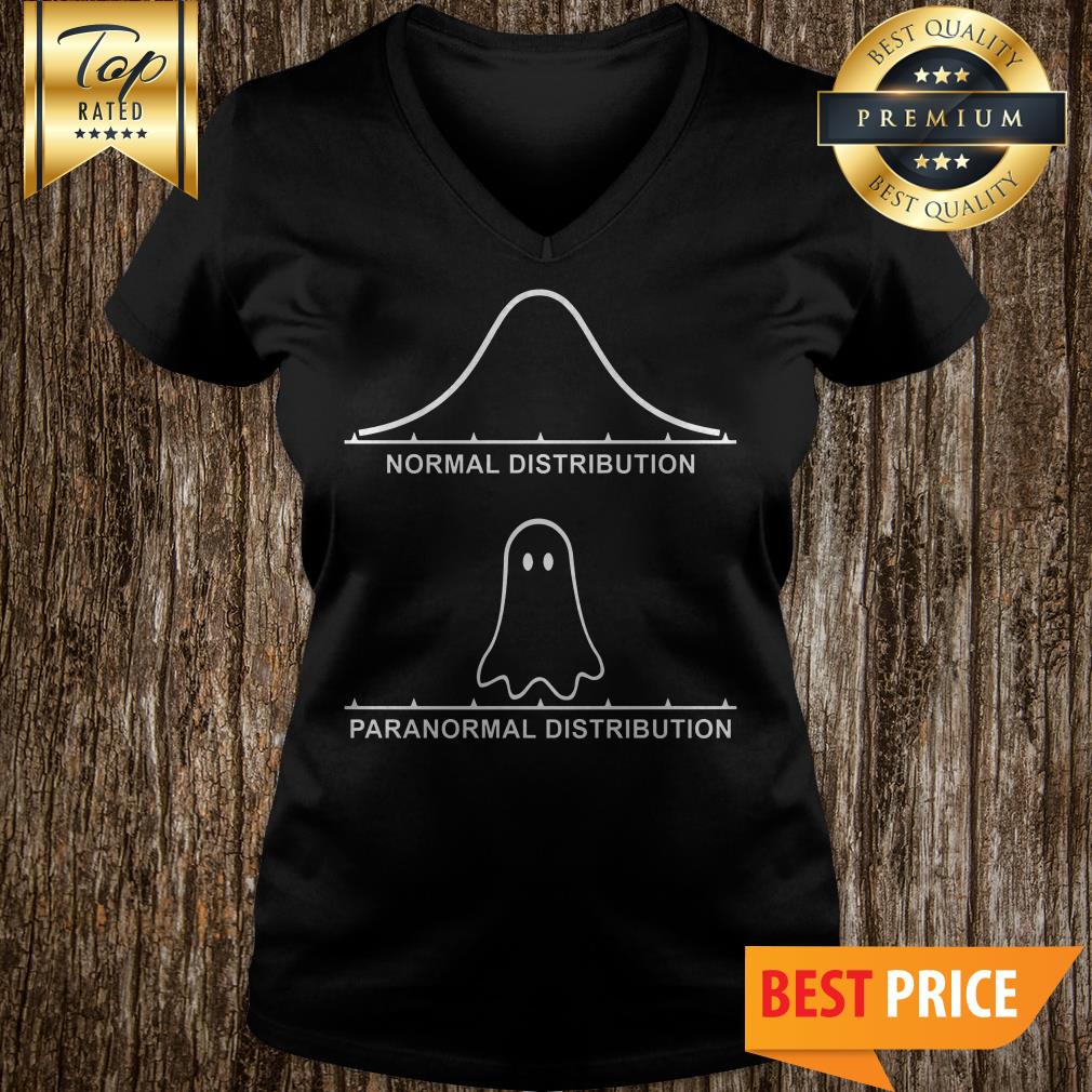Funny Paranormal Distribution Graph Stats Spooky Ghost Shirt