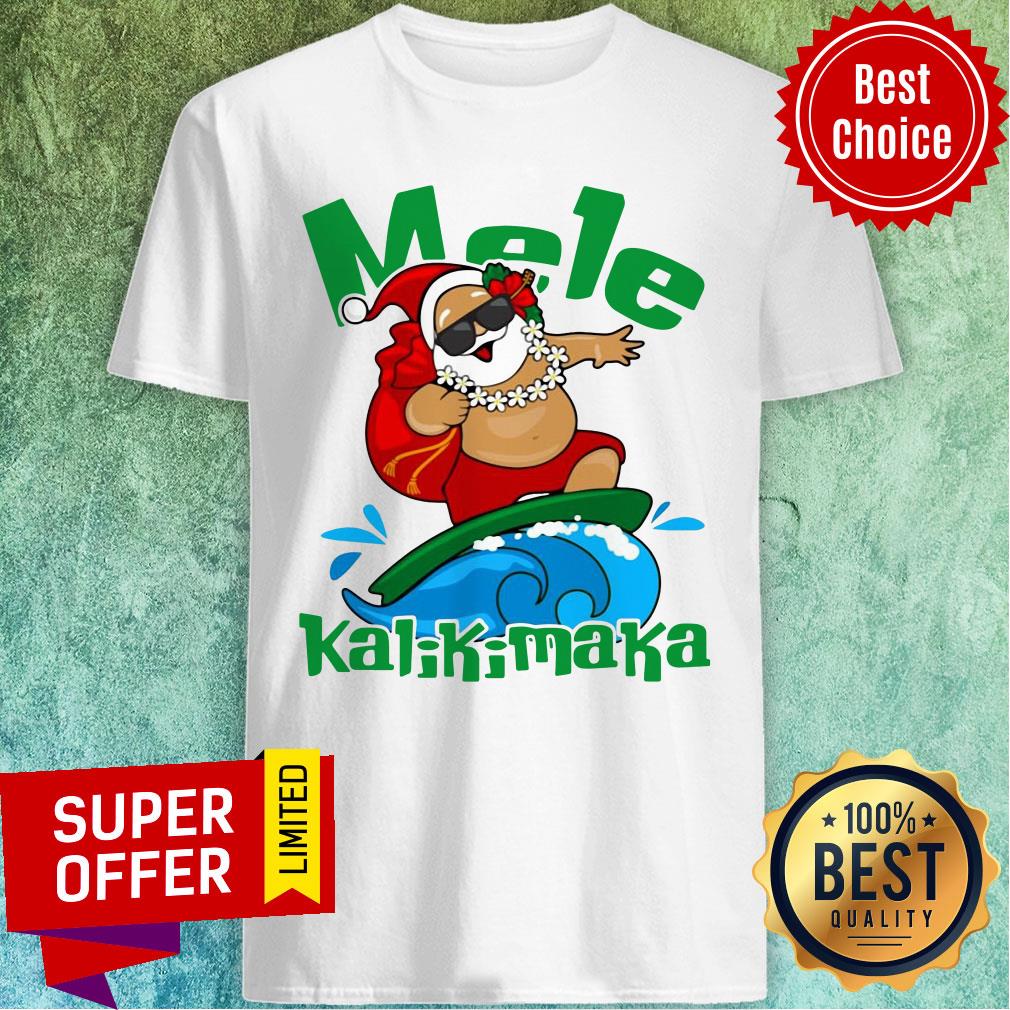 Funny Santa Claus Mele Kalikimaka Christmas Shirt
