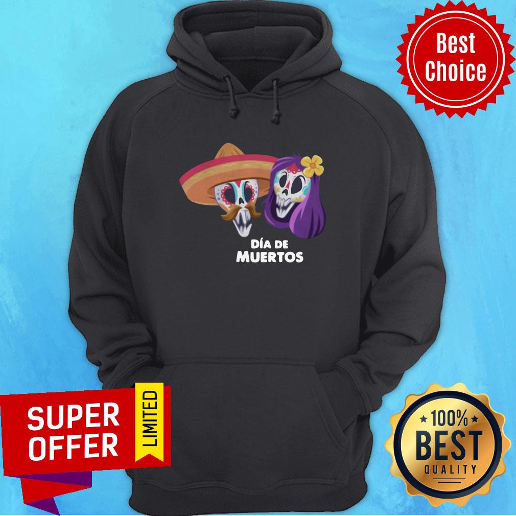 Funny Sugar Skull Couple Day Of The Dead Dia De Muertos Shirt
