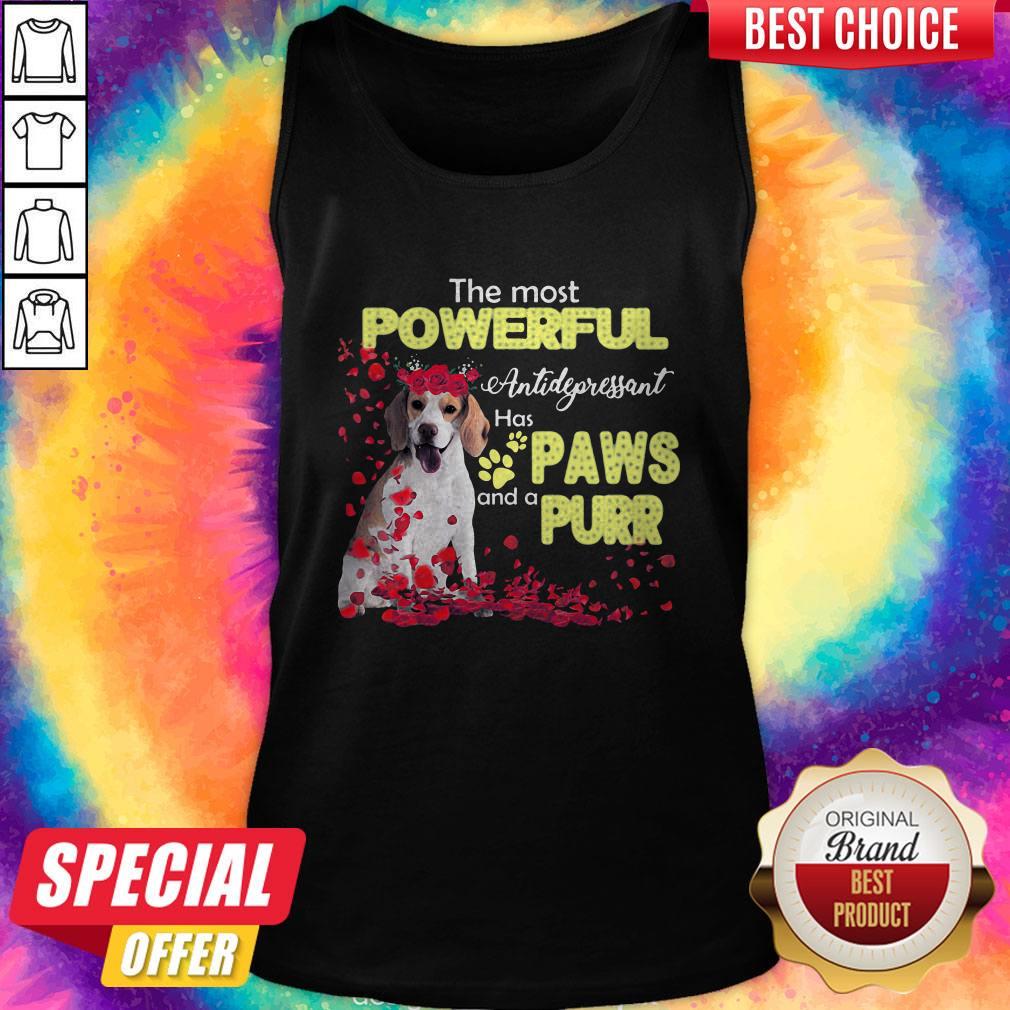 Funny The Most Powerful Antidepressant Has Paws And A Purr Shirt