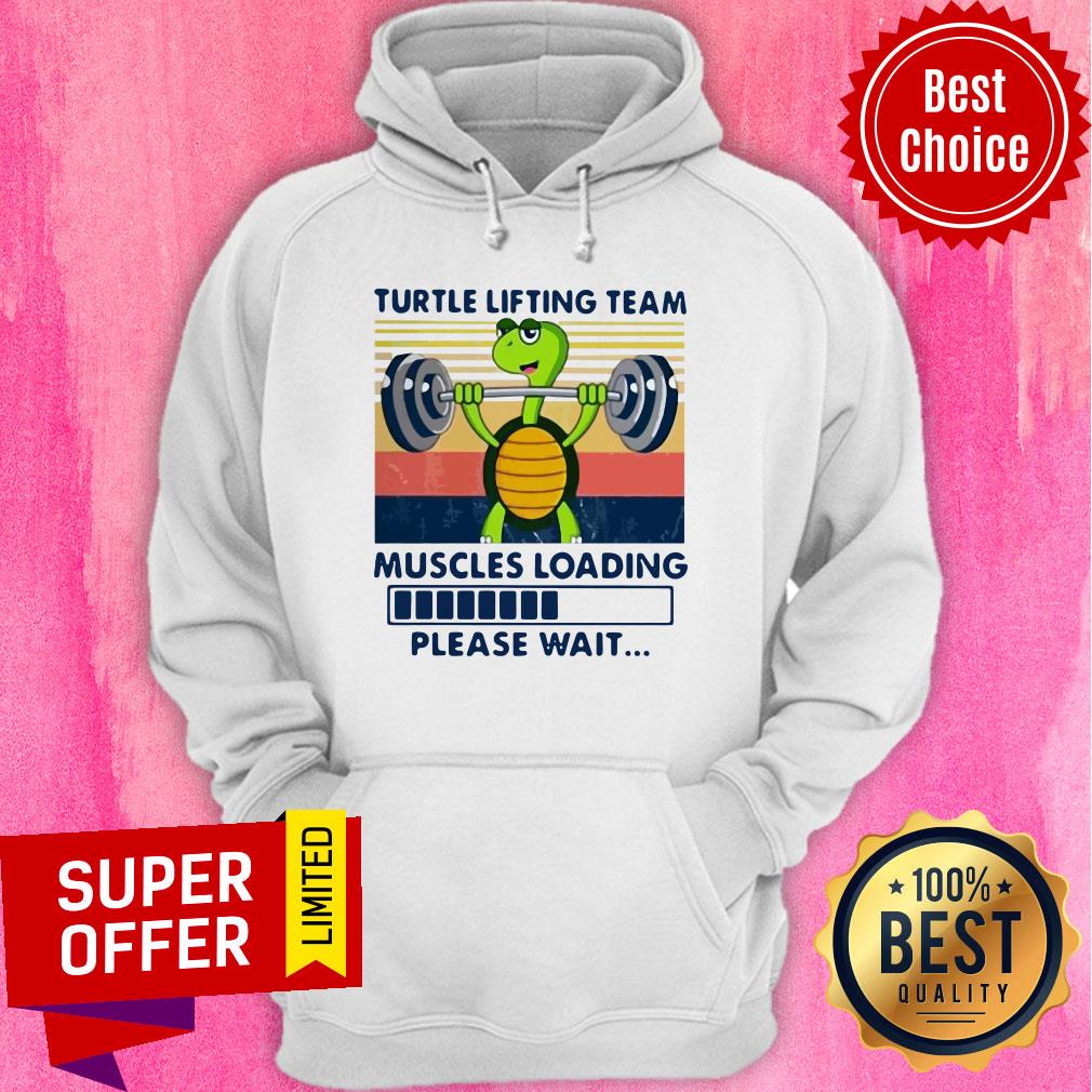 Funny Turtle Lifting Team Muscles Loading Please Wait Vintage Shirt