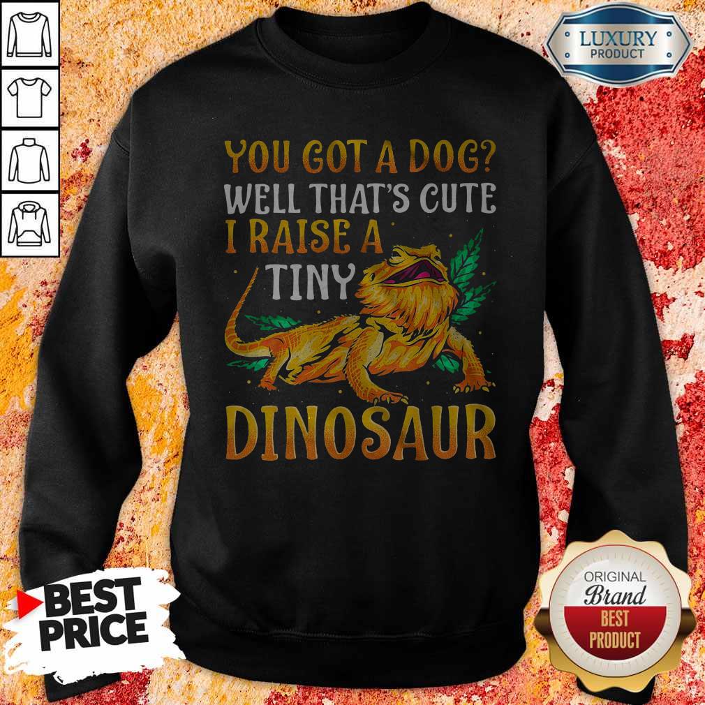 Funny You Got A Dog Well That’s Cute I Raise A Tine Dinosaur Shirt