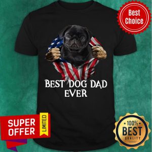 Blood Inside Me American Flag Best Dog Dad Ever Shirt