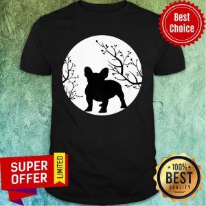 French Bulldog Dog Full Moon Howl Funny Frenchie Lover Shirt