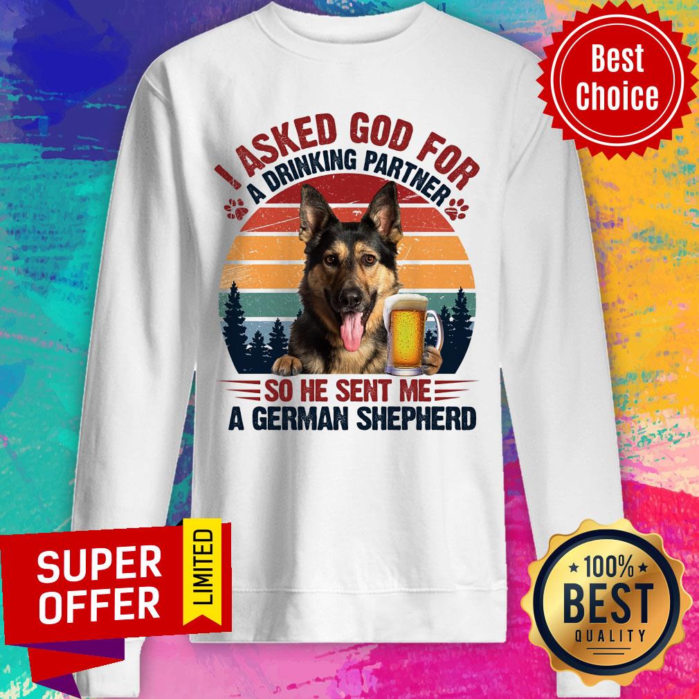 German Shepherd Beer Drinking Partner Shirt
