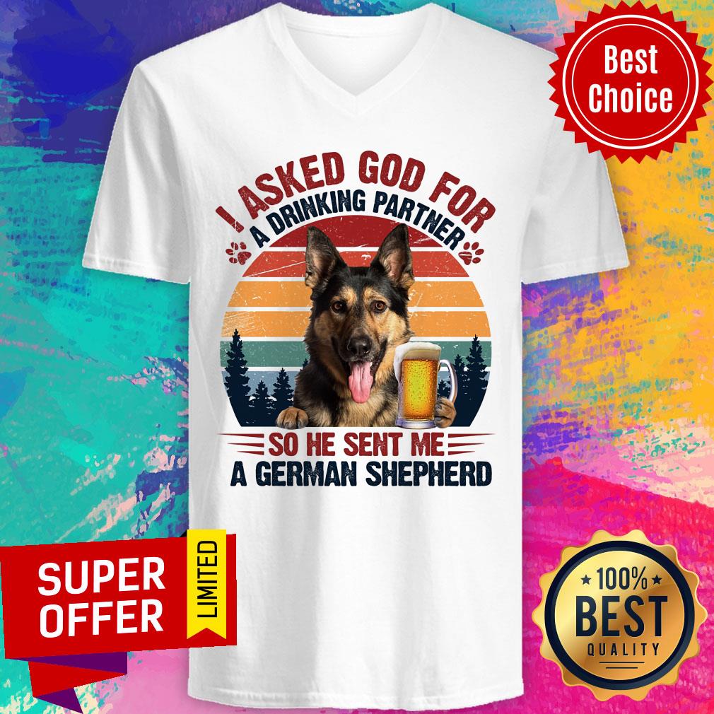 German Shepherd Beer Drinking Partner Shirt