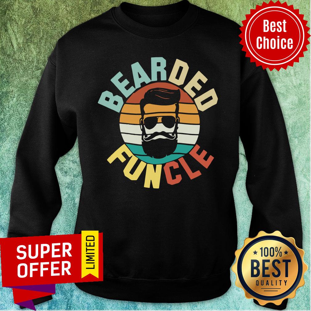 Good Cool Bearded Funcle Funny Uncle Vintage Retro Shirt