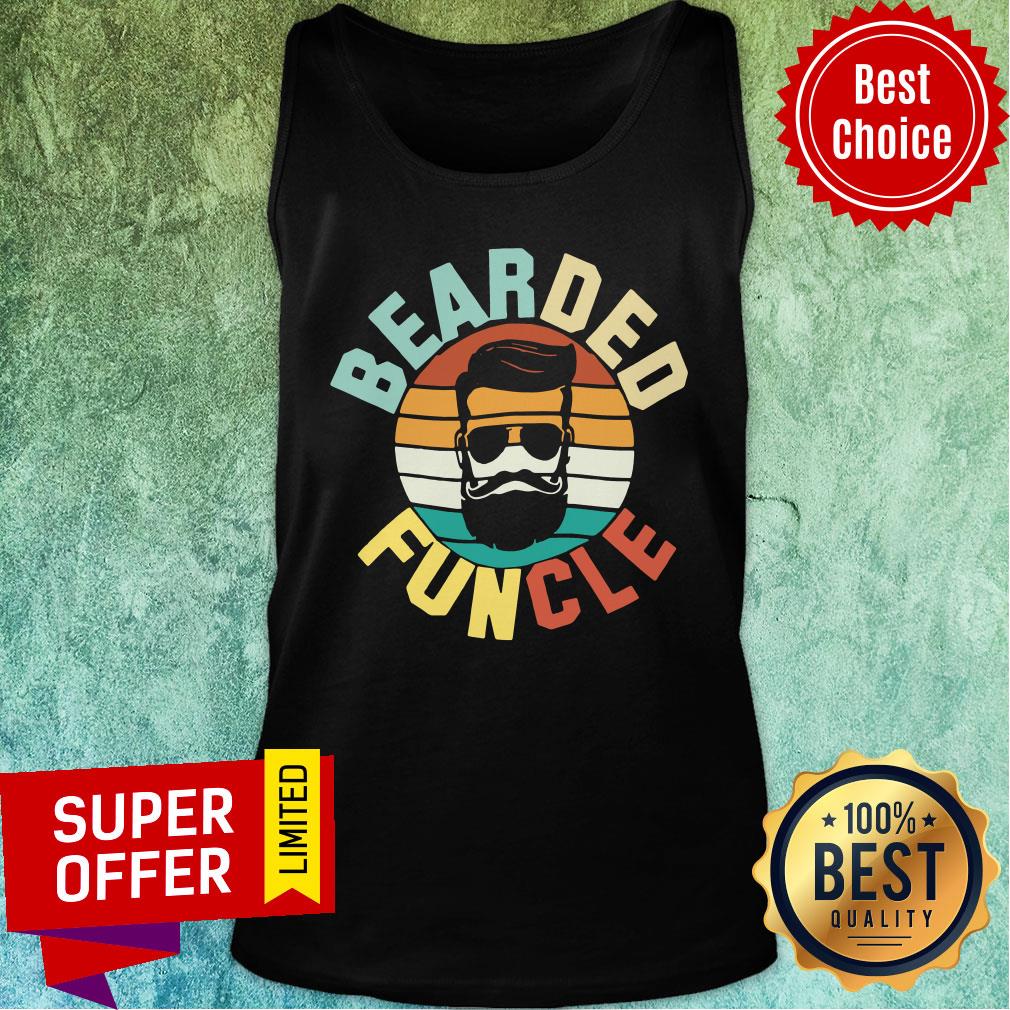Good Cool Bearded Funcle Funny Uncle Vintage Retro Shirt