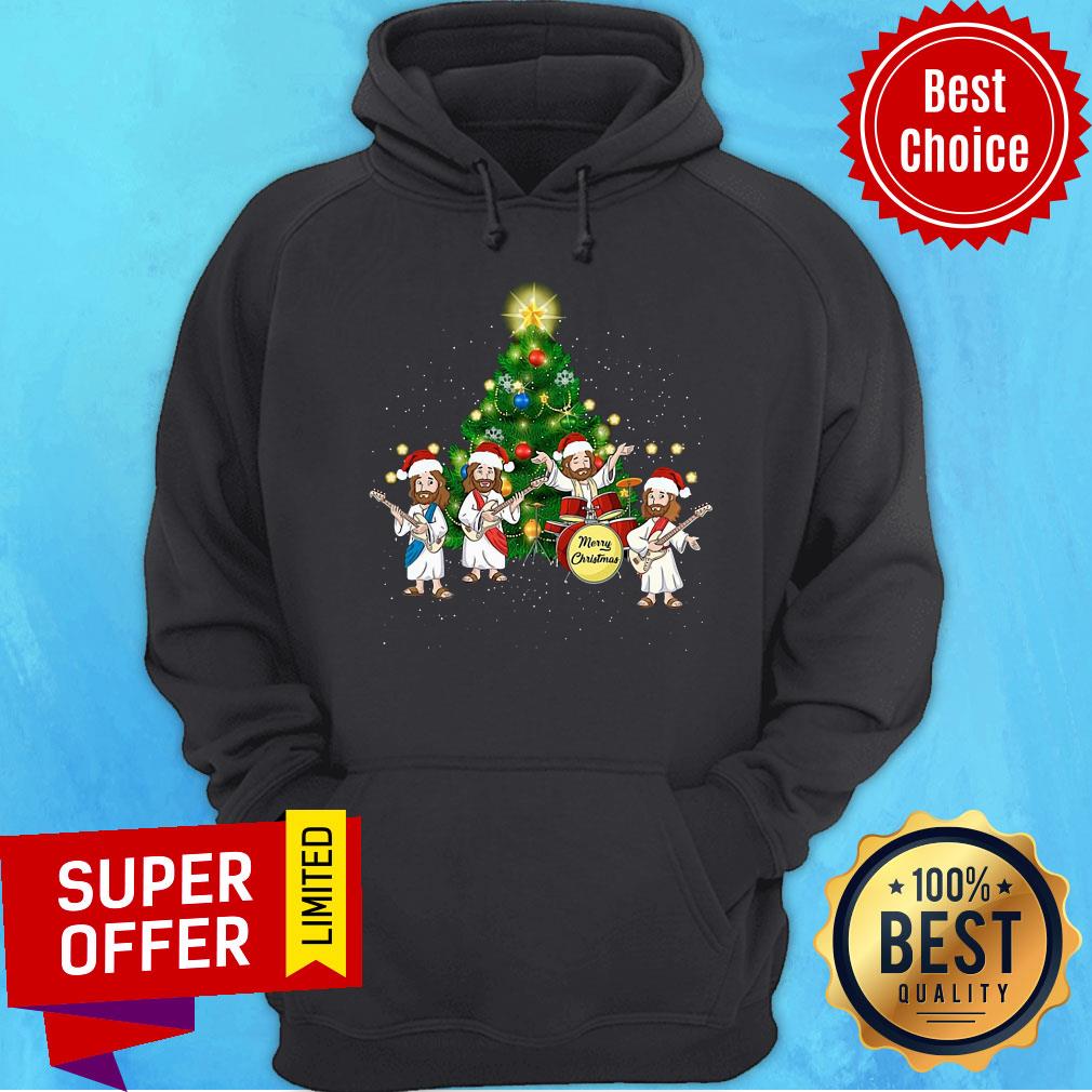 Good Jesus Rock Band Merry Christmas Shirt