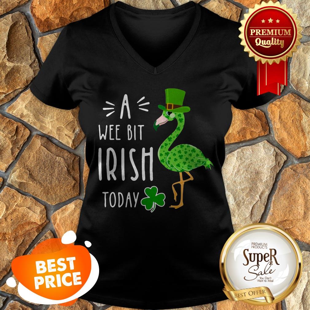 Green Flamingo A Wee Bit Irish Today 2020 Shirt
