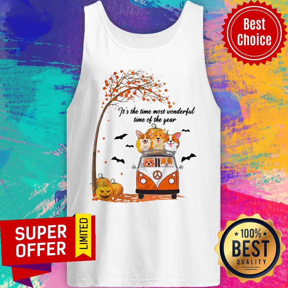 Halloween Corgi It’s The Time Most Wonderful Time Of The Year Shirt