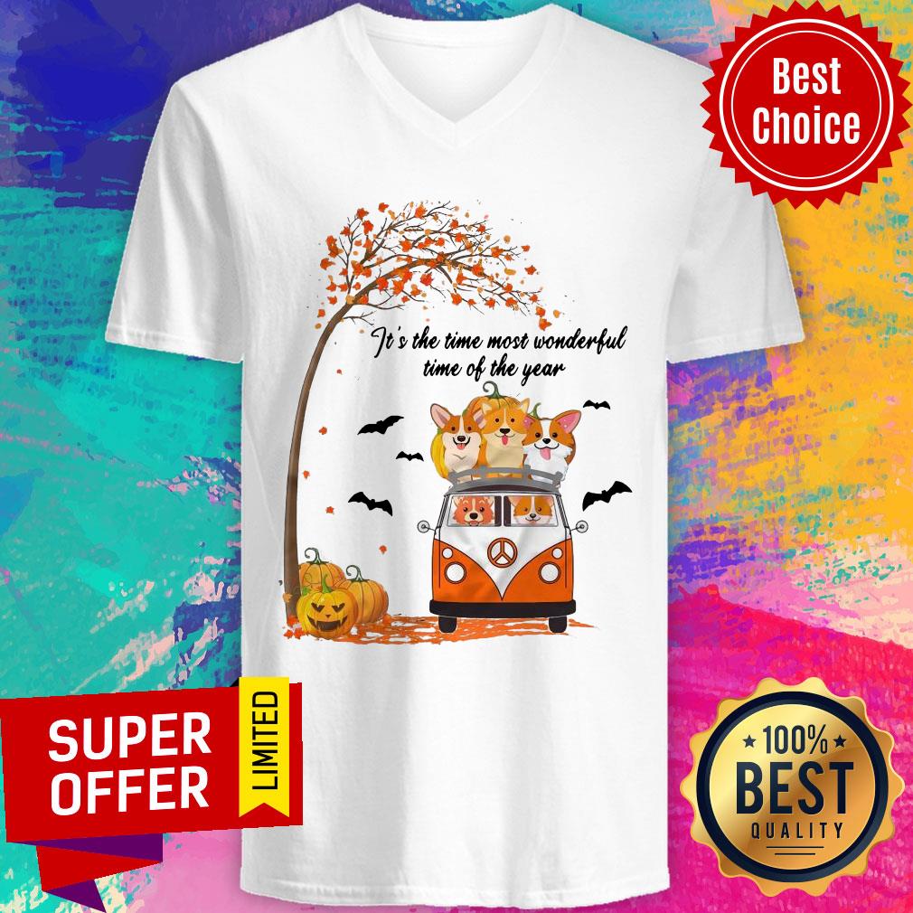 Halloween Corgi It’s The Time Most Wonderful Time Of The Year Shirt