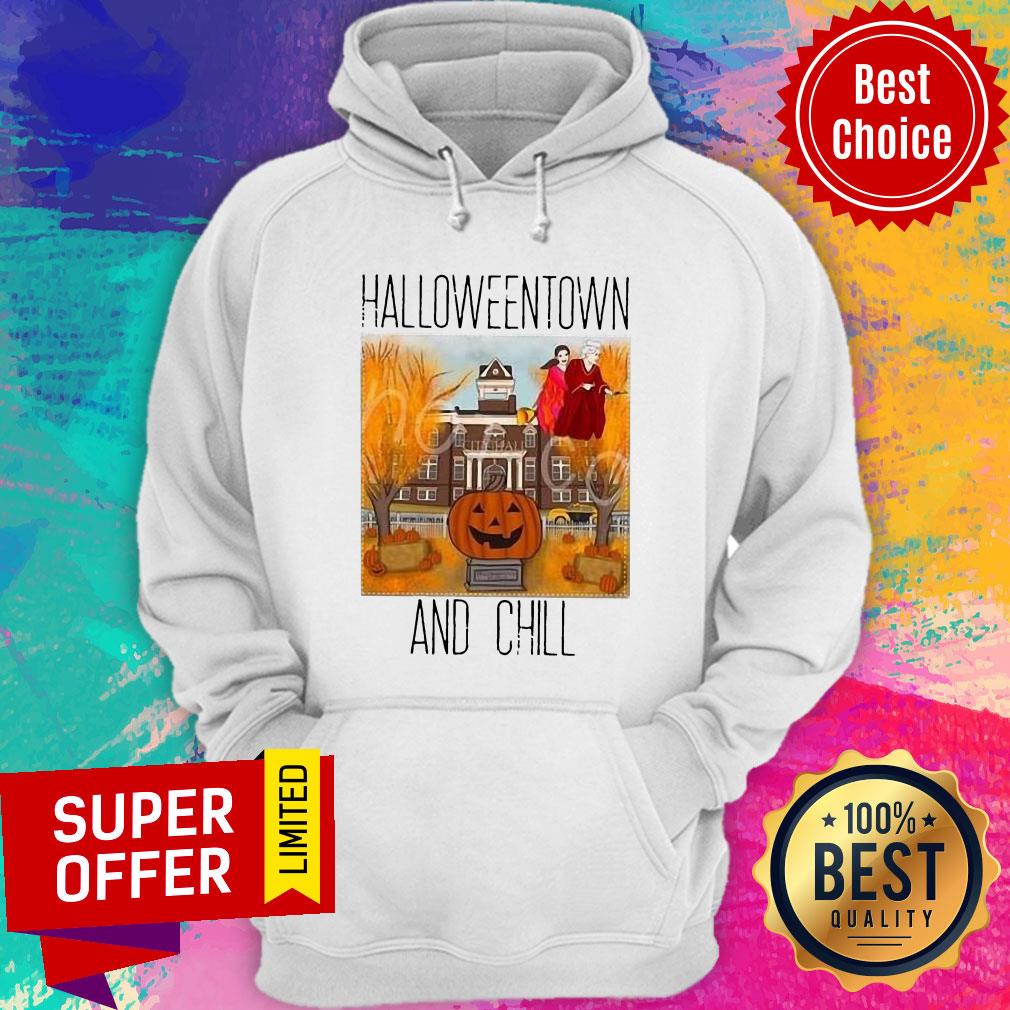 Halloweentwon And Chill Pumpkin Shirt