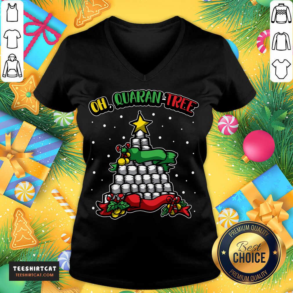 Happy Oh Quaran Tree Christmas Gift Idea Oh Quarantree T-Shirt