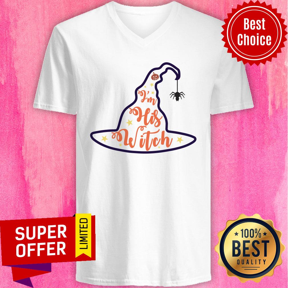 Hat Witch I'm His Witch Pumpkin Shirt