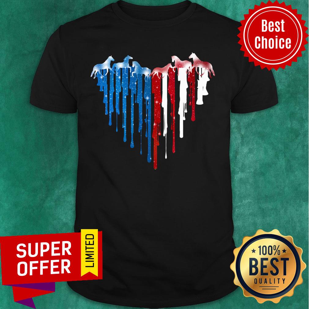 Heart Cruise American Flag Boat Shirt