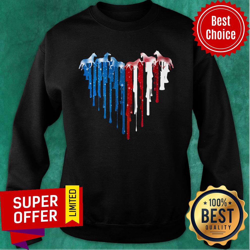 Heart Cruise American Flag Boat Shirt