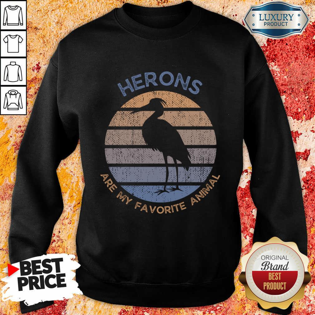 Herons Are My Favorite Animal Vintage Shirt