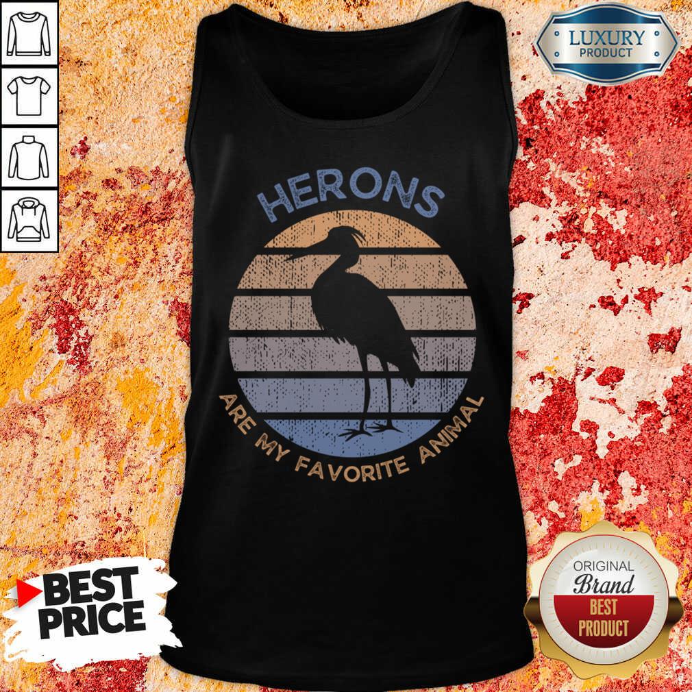 Herons Are My Favorite Animal Vintage Shirt