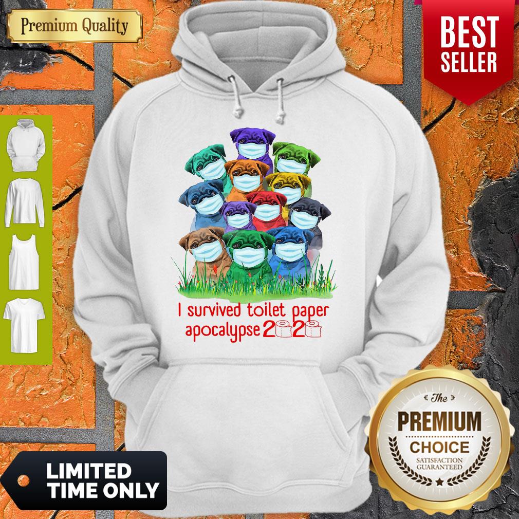 Awesome Pug I Survived Toilet Paper Apocalypse 2020 Shirt