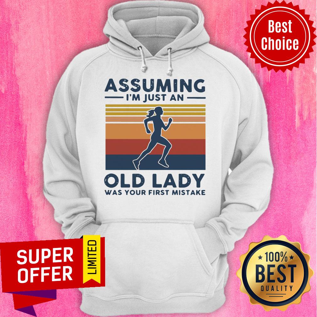 Jogging Assuming I’m Just And Old Lady Was Your First Mistake Vintage Shirt