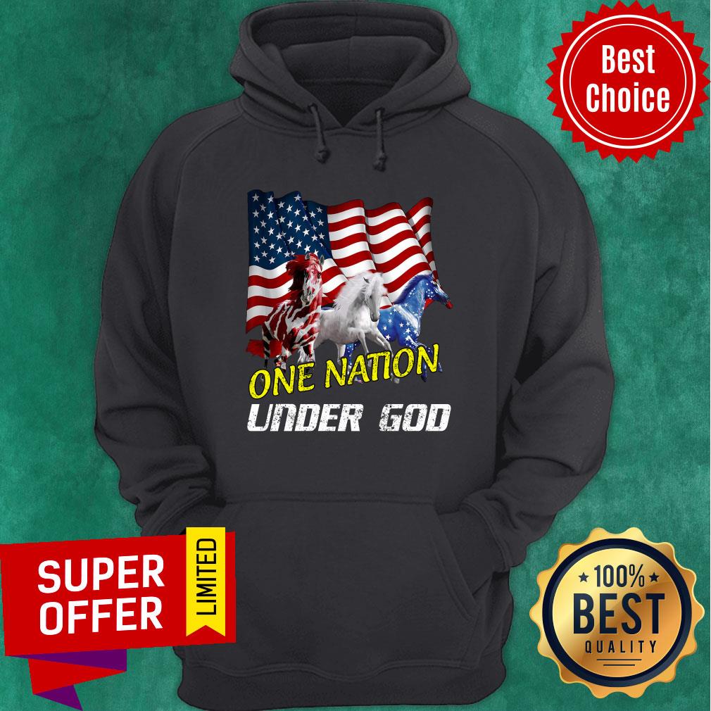 Horse One Nation Under God American Flag Shirt