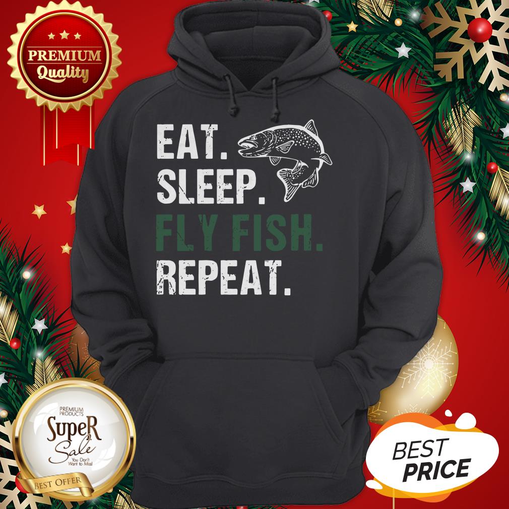 Hot Eat Sleep Fly Fish Repeat Shirt
