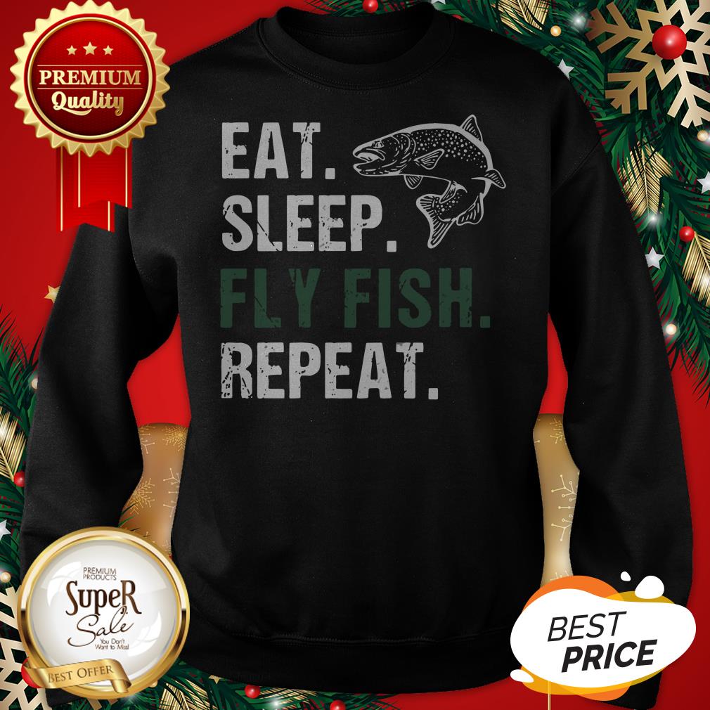 Hot Eat Sleep Fly Fish Repeat Shirt