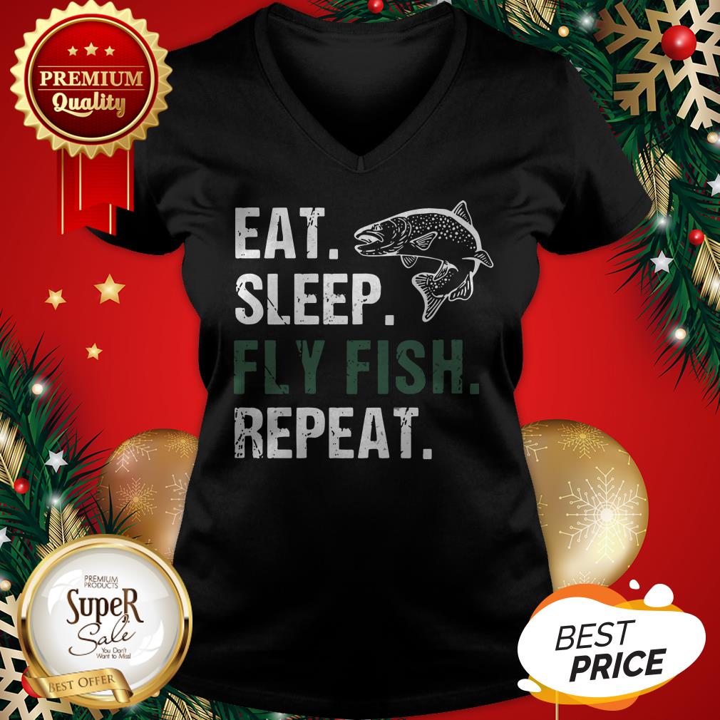 Hot Eat Sleep Fly Fish Repeat Shirt