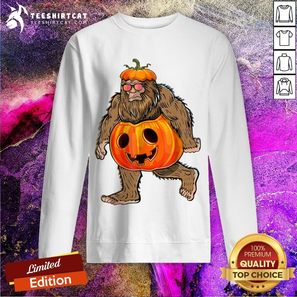 Hot Halloween Bigfoot Pumpkin Shirt
