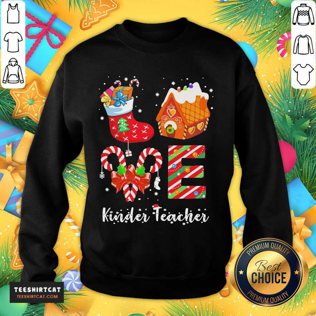 Hot Love Socks House Kinder Teacher Merry Christmas Shirt