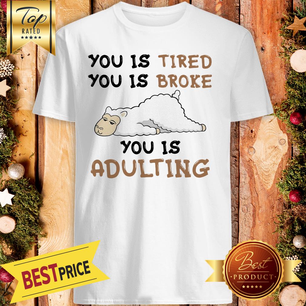 Hot You Is Tired You Is Broke You Is Adulting Sheep Shirt