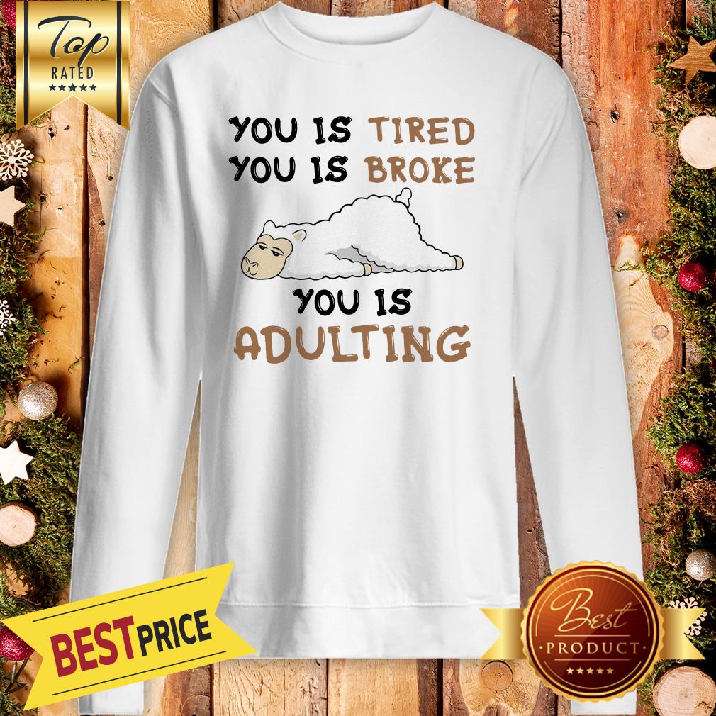 Hot You Is Tired You Is Broke You Is Adulting Sheep Shirt
