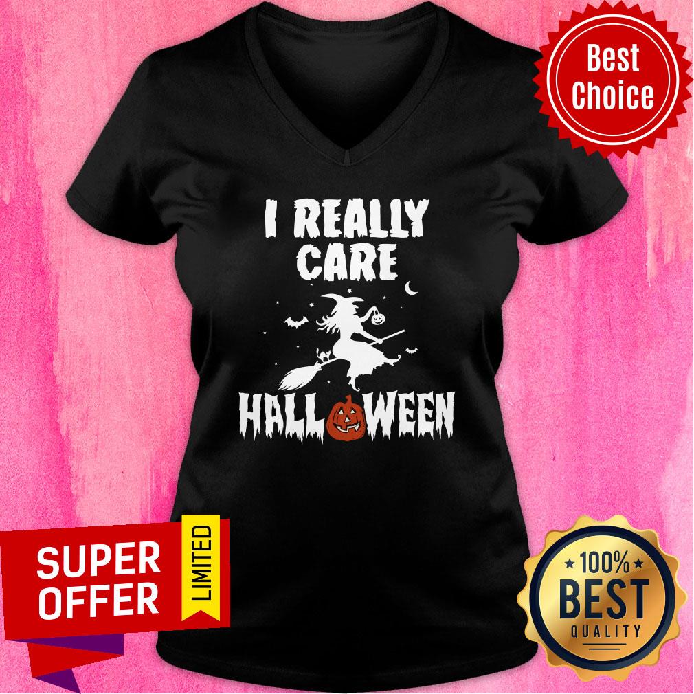 I Really Care Witch Halloween Shirt