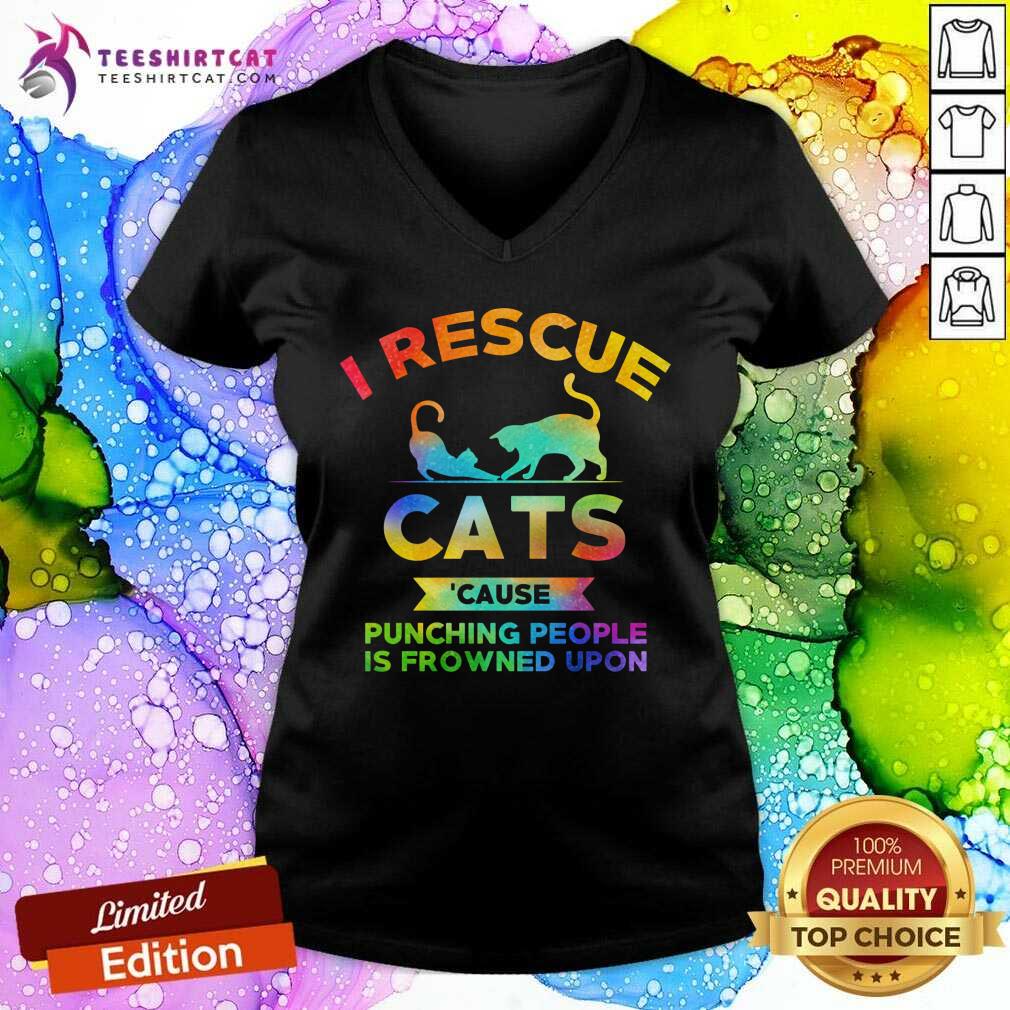 I Rescue Cats Cause Punching People Shirt