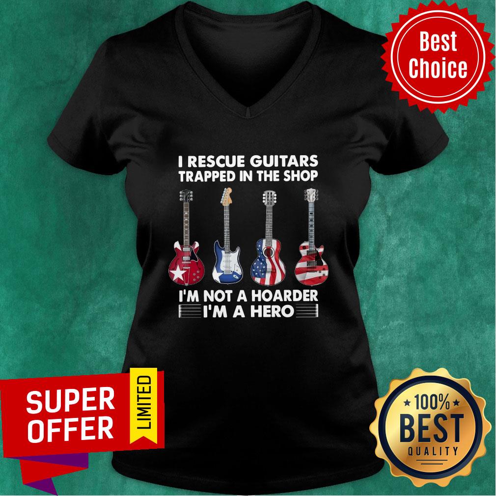 I Rescue Guitars Trapped In The Shop I'm A Hero Shirt