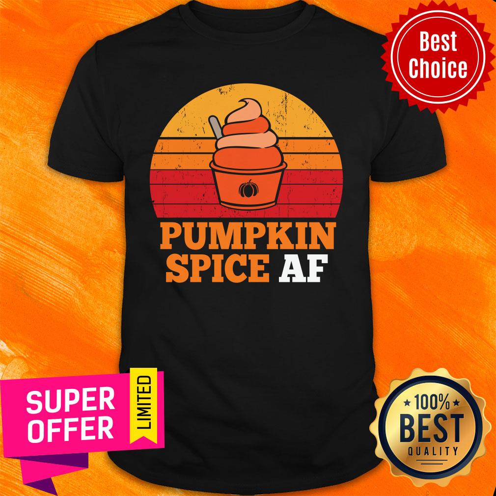 Icecream Pumpkin Spice Af Halloween Vintage Shirt
