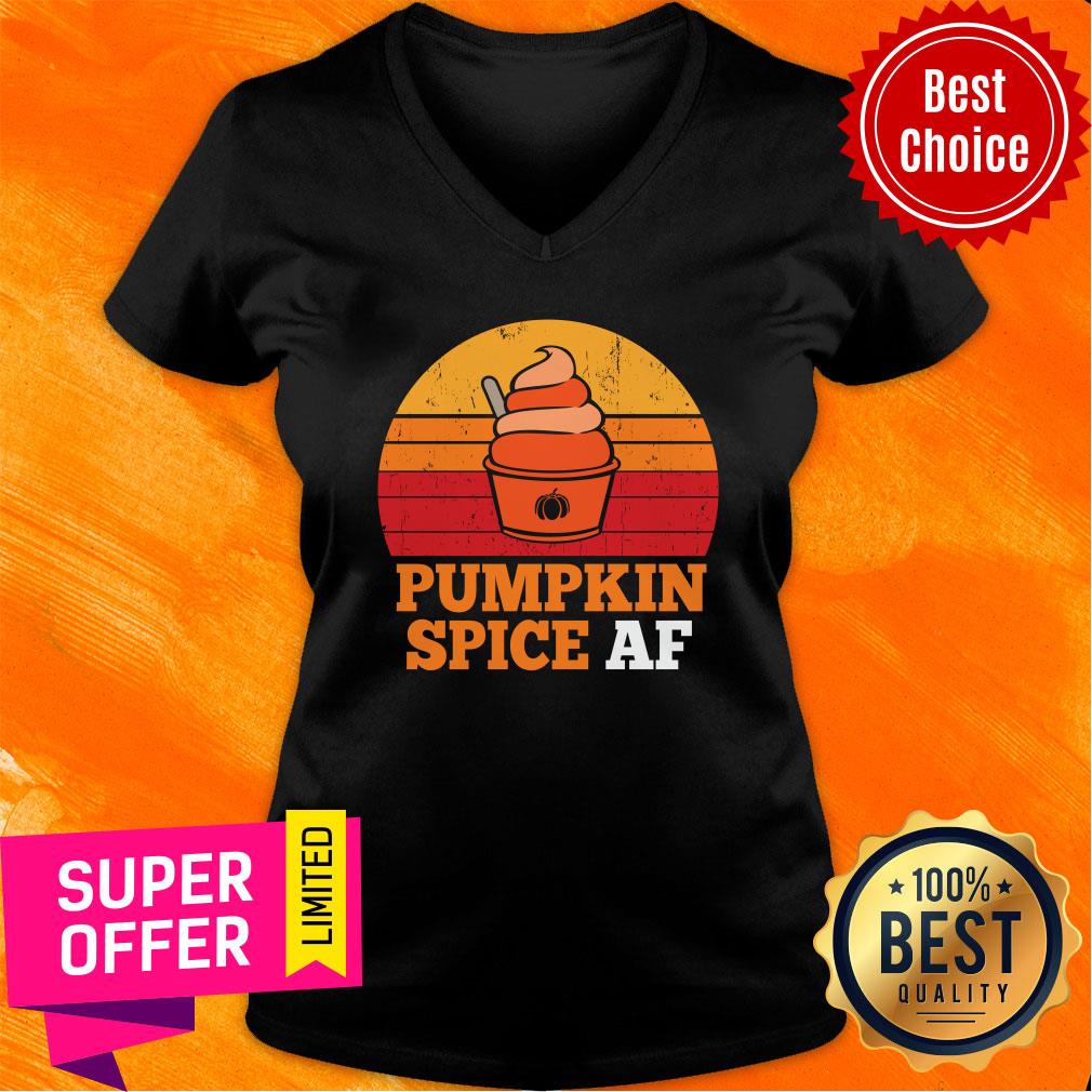Icecream Pumpkin Spice Af Halloween Vintage Shirt