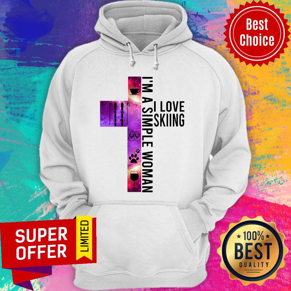 I'm A Simple Women I Love Skiing Cross Shirt