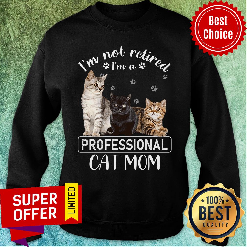 I'm Not Retired I'm A Professional Cat Mom Shirt