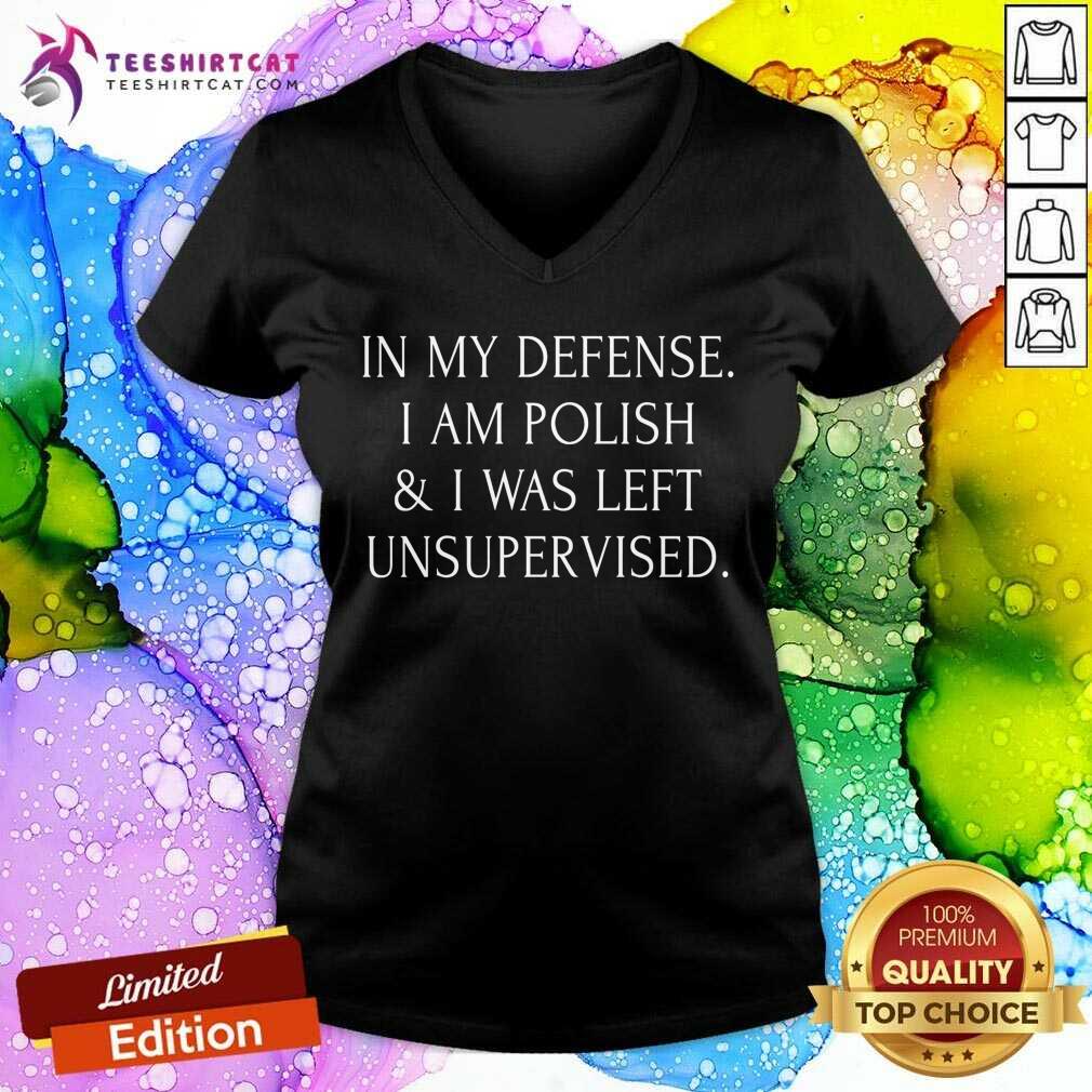 In My Defense I Am Polish And I Was Left Unsupervised Shirt