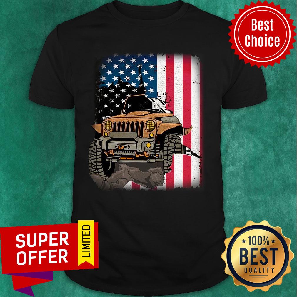 JP Wall Flag Jeep USA Flag Shirt
