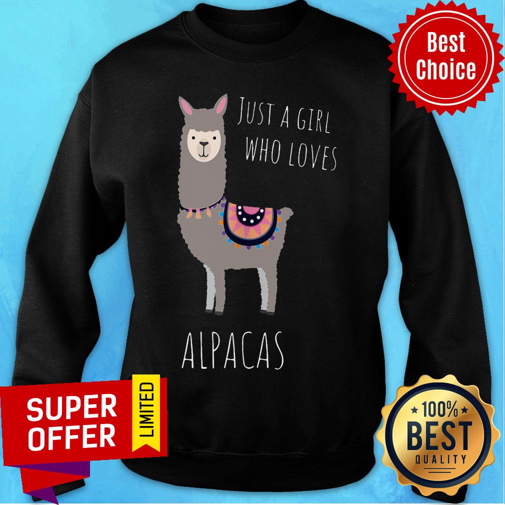 Just A Girl Who Loves Sheep Alpacas Shirt