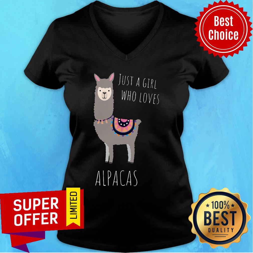 Just A Girl Who Loves Sheep Alpacas Shirt