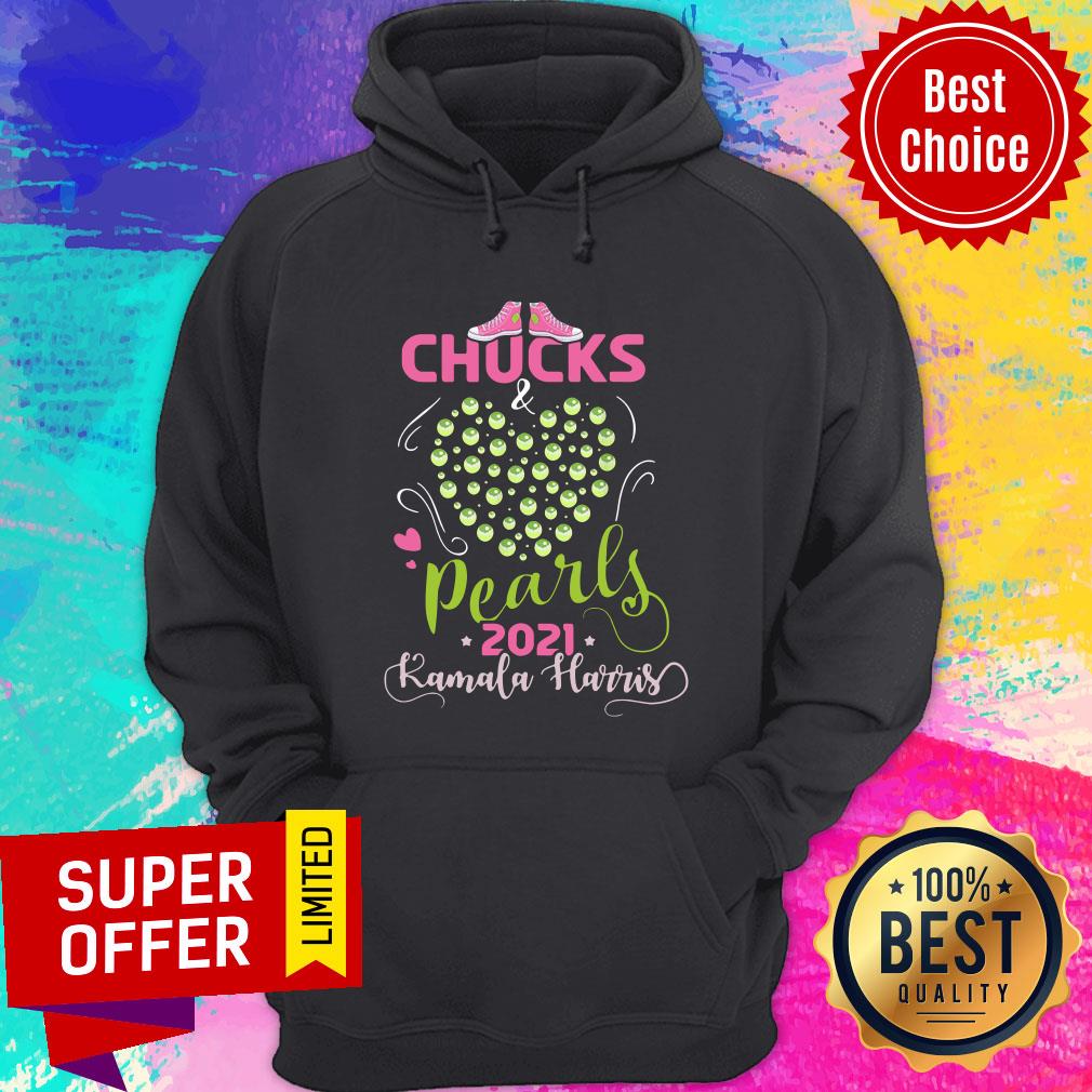 Kamala Harris Chucks And Pearls 2021 Biden Harris President 46th For Us Shirt