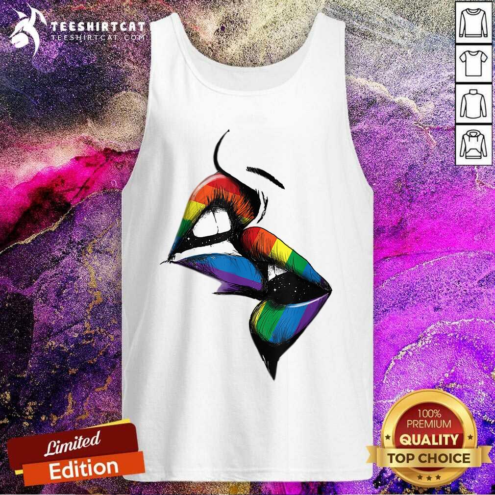 Lesbian Lips Kissing LGBT Shirt